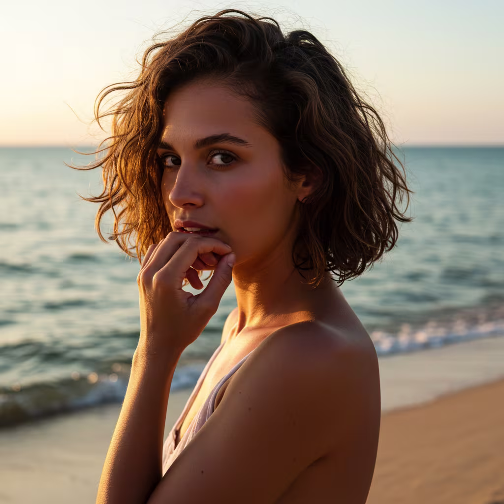 Trendy Short Hairstyles for Women in 2025: Bold, Chic, and Effortless 9 a woman with a wavy textured crop styled with sea salt spray